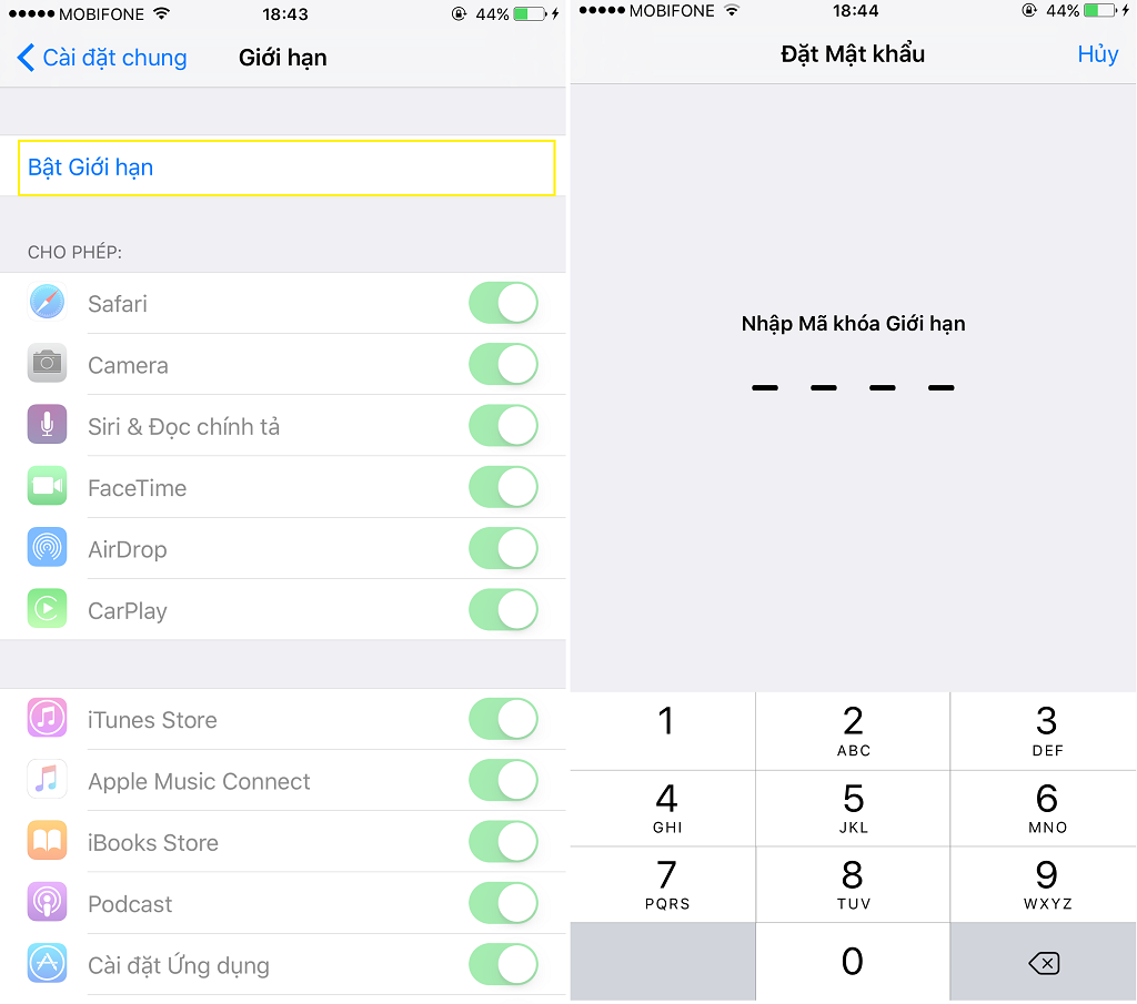 Cách ẩn tài khoản iCloud bước 2